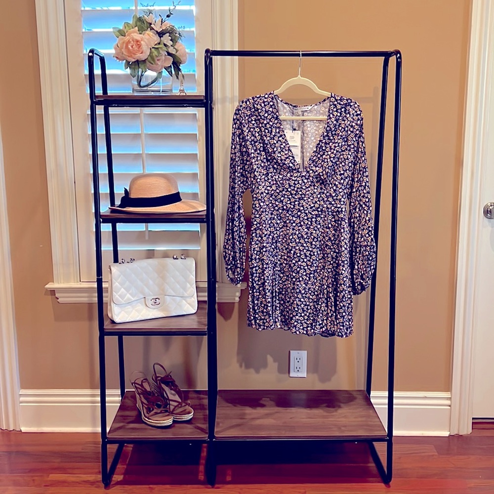 ZARA NWT Purple Floral Dress